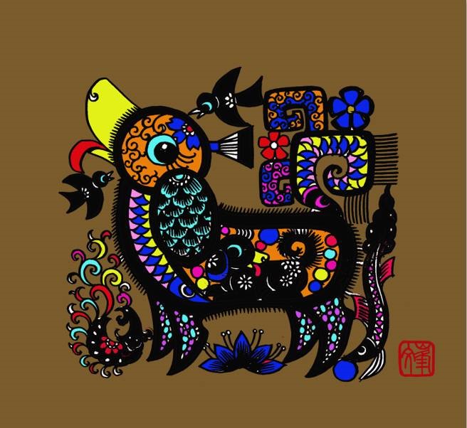 百狗圖剪紙系列(32張)，曹文峰剪紙作品欣賞