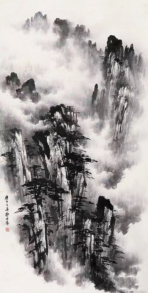 國畫山水圖集(41張)，高清國畫圖片欣賞