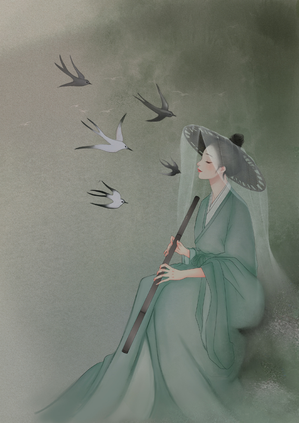 氣質(zhì)韻味的古風(fēng)女子，一組唯美高清古風(fēng)圖片