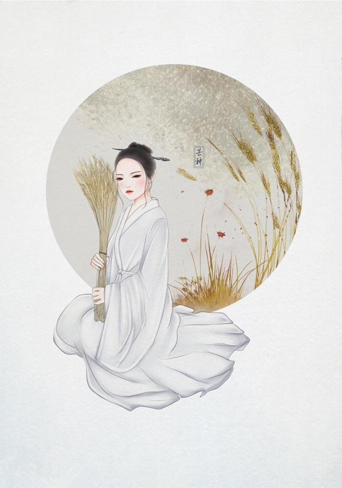 24節(jié)氣古風手機壁紙圖片，超美的女子古風圖片