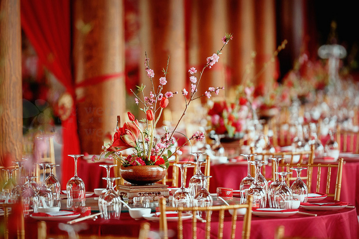 一場最美中國傳統(tǒng)婚禮，中式婚禮中的一角