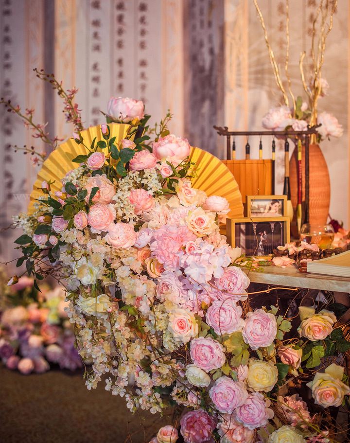 一場最美中國傳統(tǒng)婚禮，中式婚禮中的一角