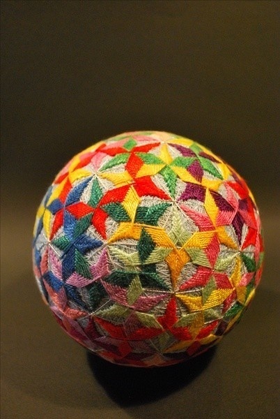 精美的手工手鞠球工藝品，絲線(xiàn)纏繞的藝術(shù)品！