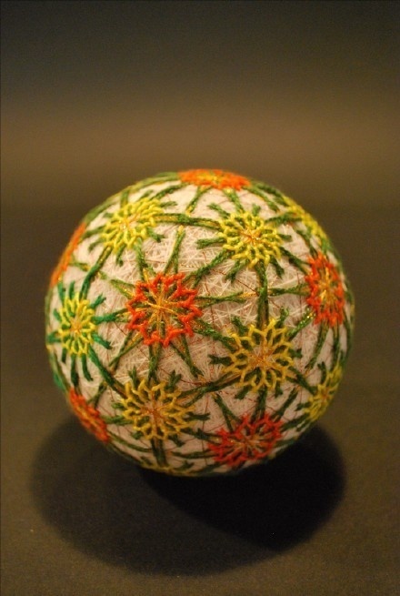 精美的手工手鞠球工藝品，絲線(xiàn)纏繞的藝術(shù)品！