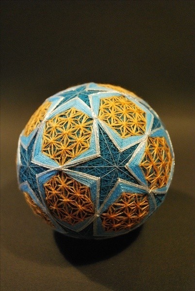 精美的手工手鞠球工藝品，絲線(xiàn)纏繞的藝術(shù)品！