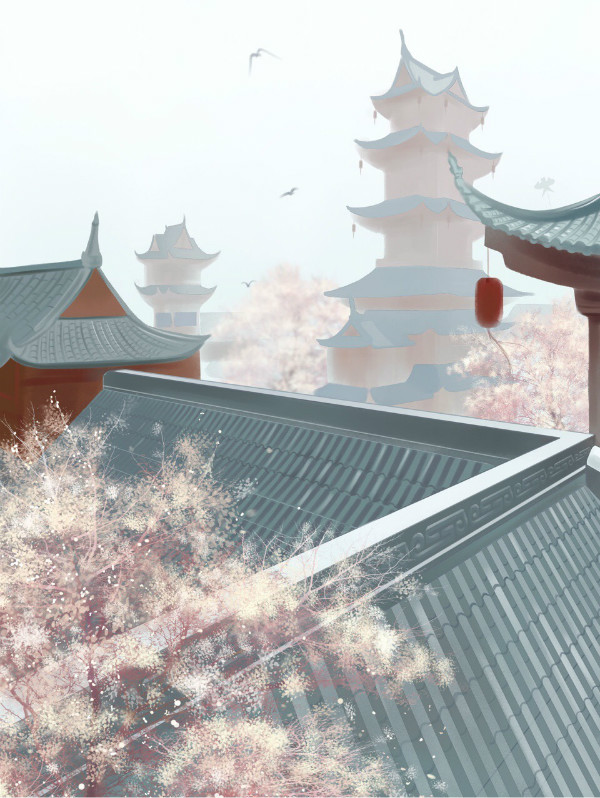 唯美古風(fēng)圖片壁紙素材，有意境的屋檐之美!