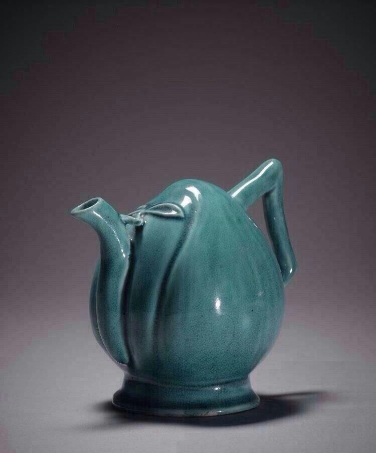 清康熙孔雀藍釉瓷器