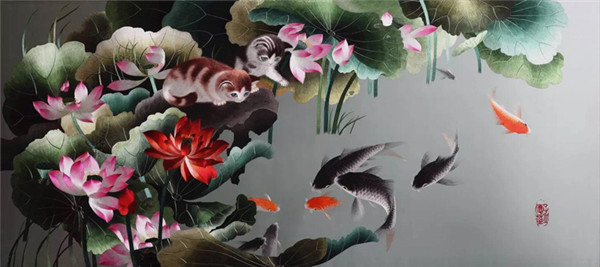 蜀繡大師——孟德芝，作品欣賞