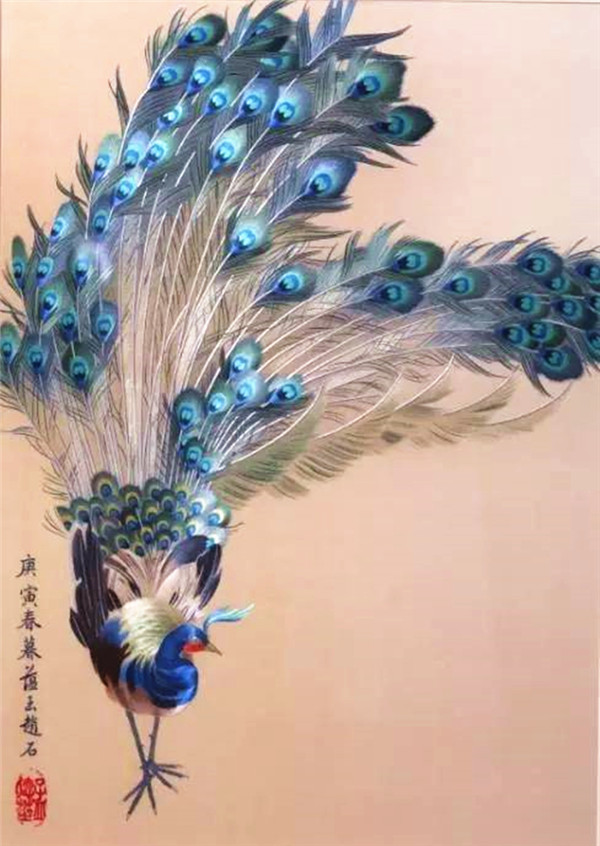 蜀繡大師——孟德芝，作品欣賞