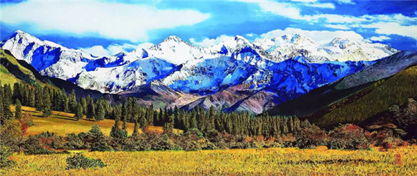 蜀繡大師——孟德芝，作品欣賞