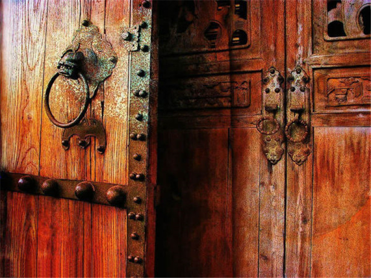 古建筑家佳樂(lè)文學(xué)精致古門欣賞