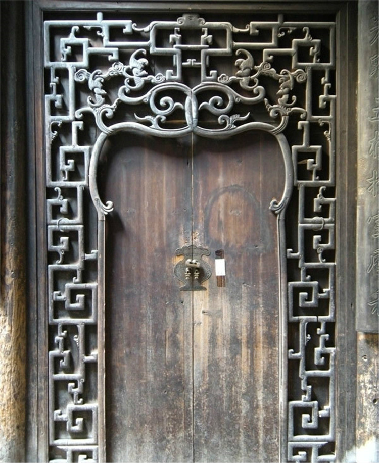 古建筑家佳樂(lè)文學(xué)精致古門欣賞