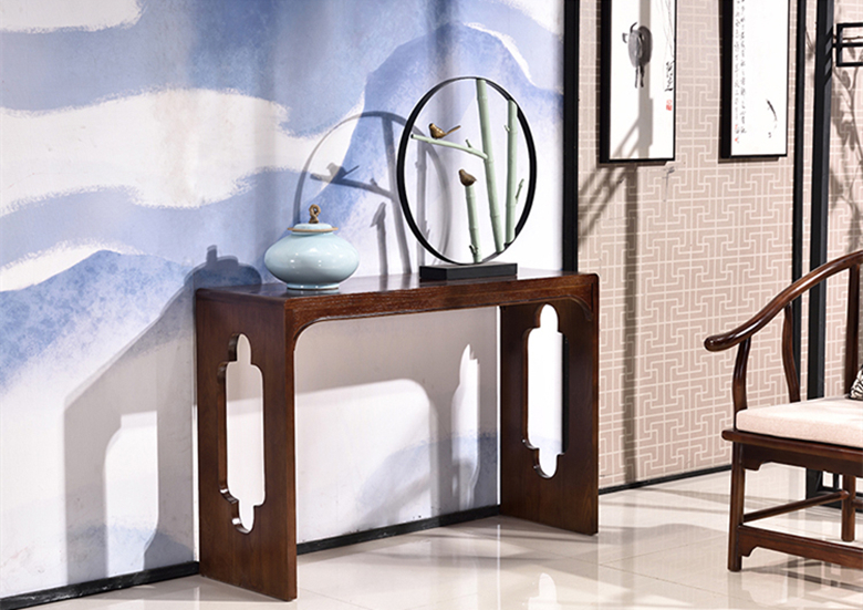 新中式仿古實木羅漢床布藝沙發(fā)組合