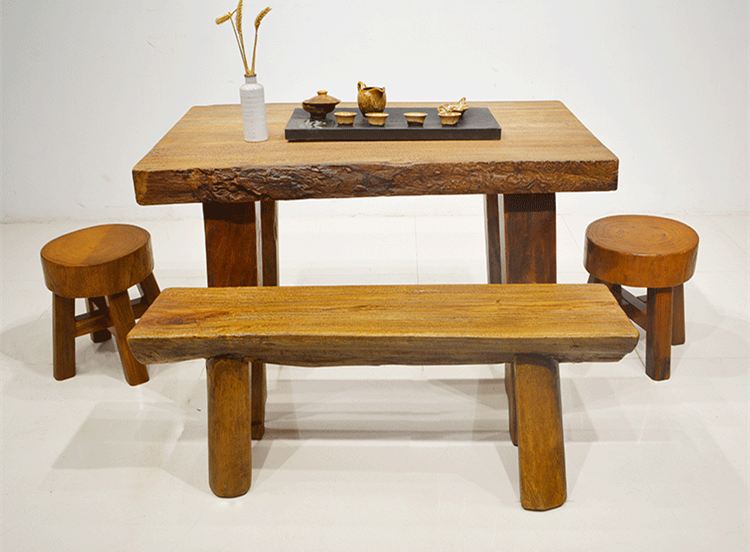傳統(tǒng)香樟木實(shí)木功夫茶桌椅組合