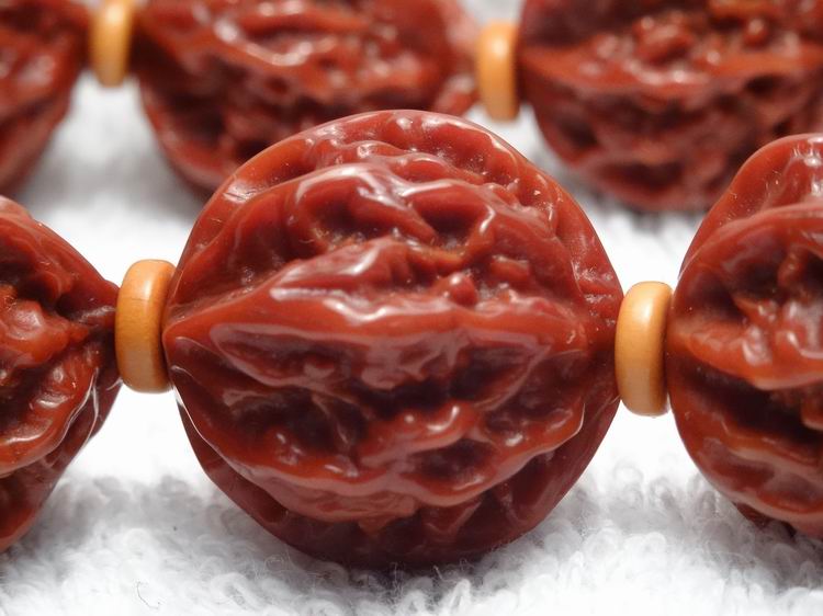 文玩核桃野生包漿掛磁核桃串28個