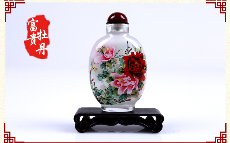 內(nèi)畫(huà)鼻煙壺純手工文化擺件