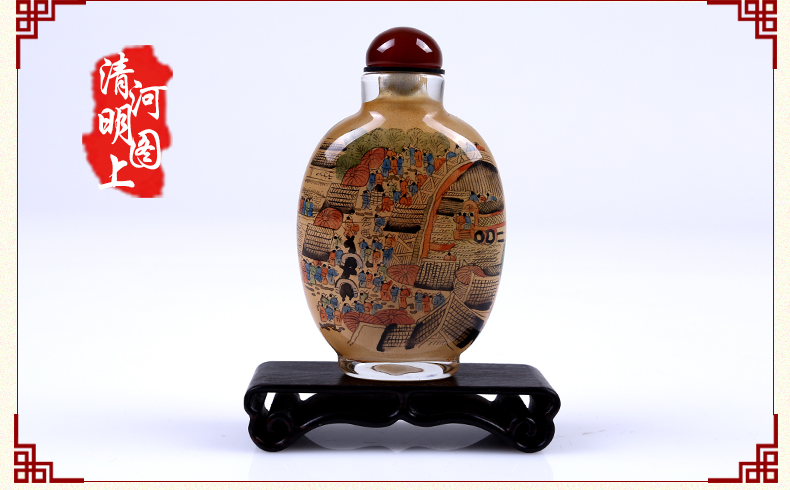 內(nèi)畫(huà)鼻煙壺純手工文化擺件