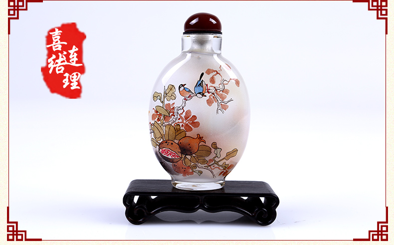 內(nèi)畫鼻煙壺純手工文化擺件
