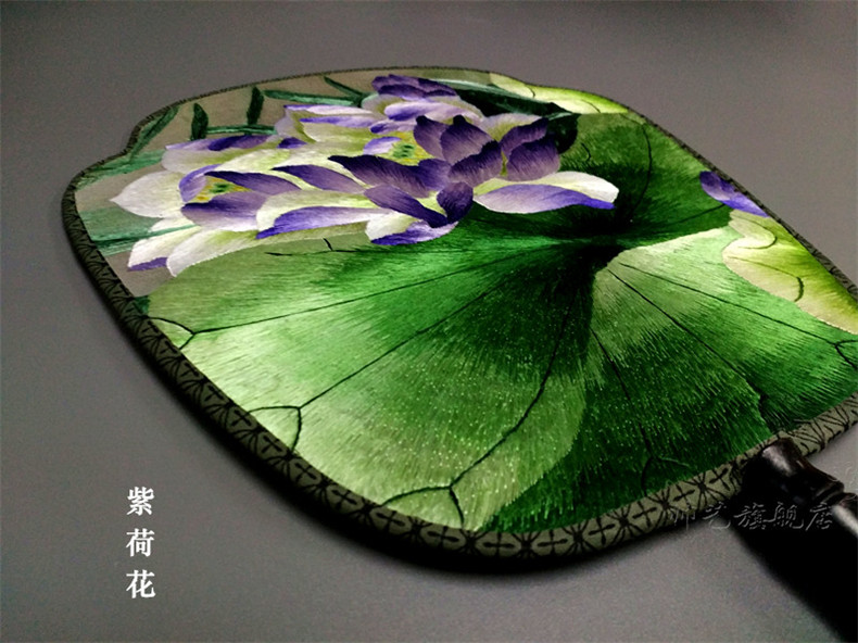 家佳樂文學(xué)蘇繡雙面繡傳統(tǒng)團(tuán)扇欣賞