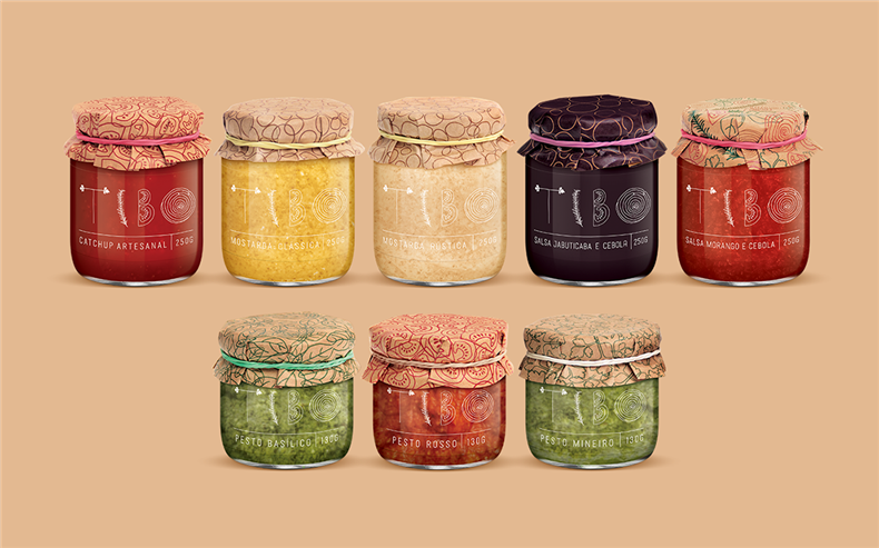 tibo品牌果醬/蔬菜醬包裝設計
