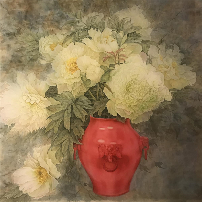 富貴平安，國色天香牡丹國畫欣賞