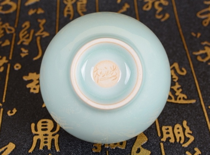 龍泉窯青瓷瓷杯、瓷碗欣賞