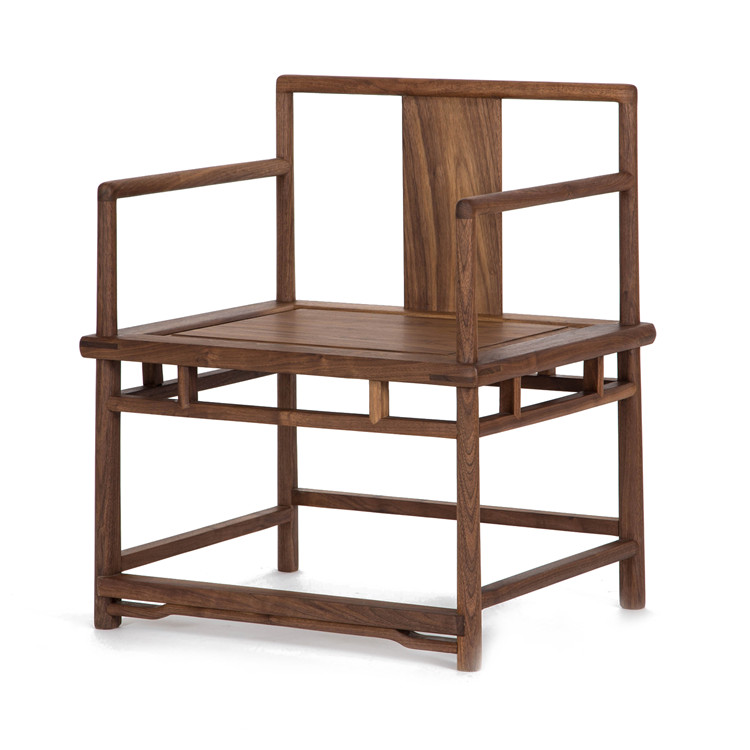 新中式禪意老榆木圈椅實木太師椅