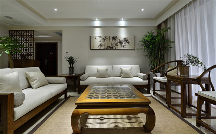 禪意實(shí)木高端家具新中式沙發(fā)