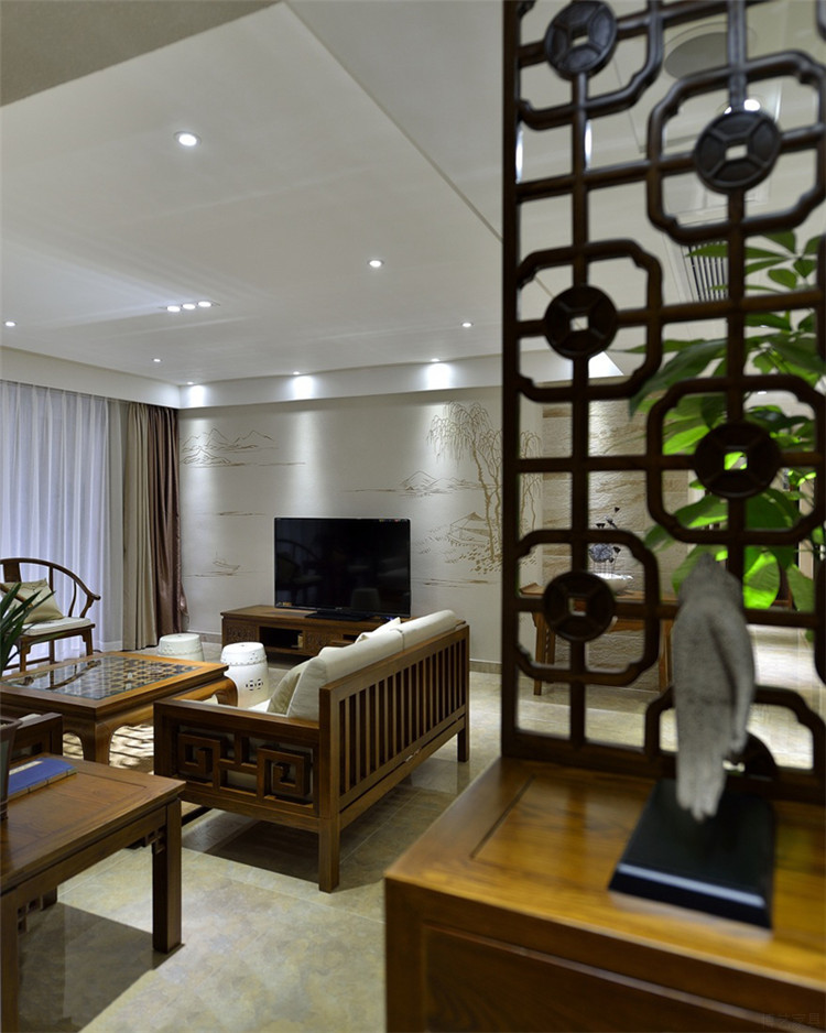 禪意實(shí)木高端家具新中式沙發(fā)