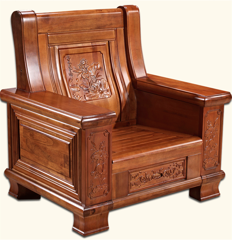 現(xiàn)代中式客廳實(shí)木沙發(fā)組合香樟木沙發(fā)