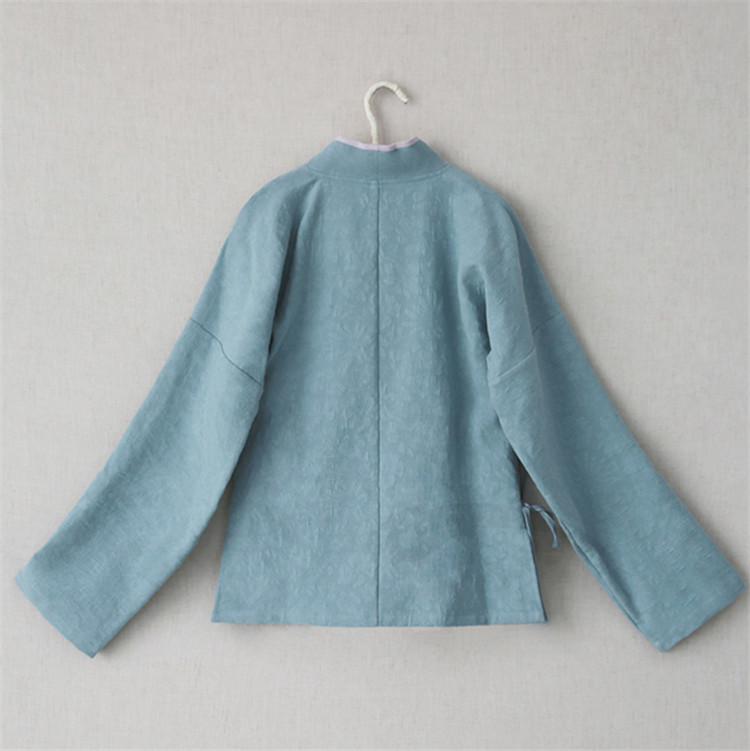 繡花女裝漢元素交領(lǐng)中式上衣中衣