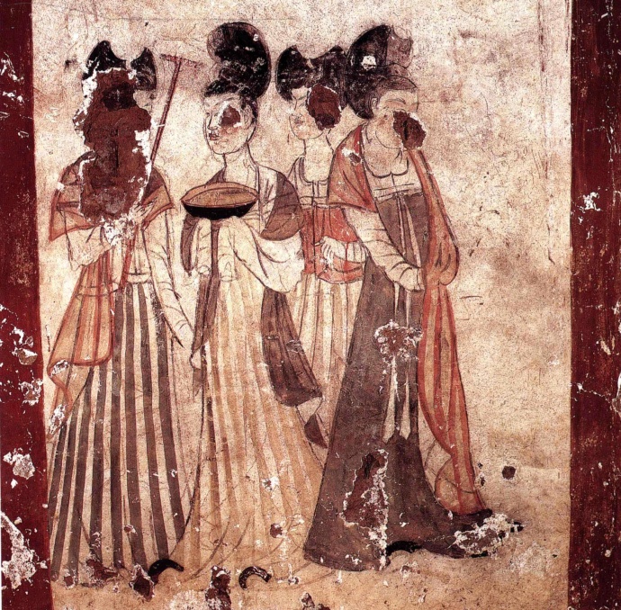 唐昭陵陪葬墓之新城長公主墓壁畫