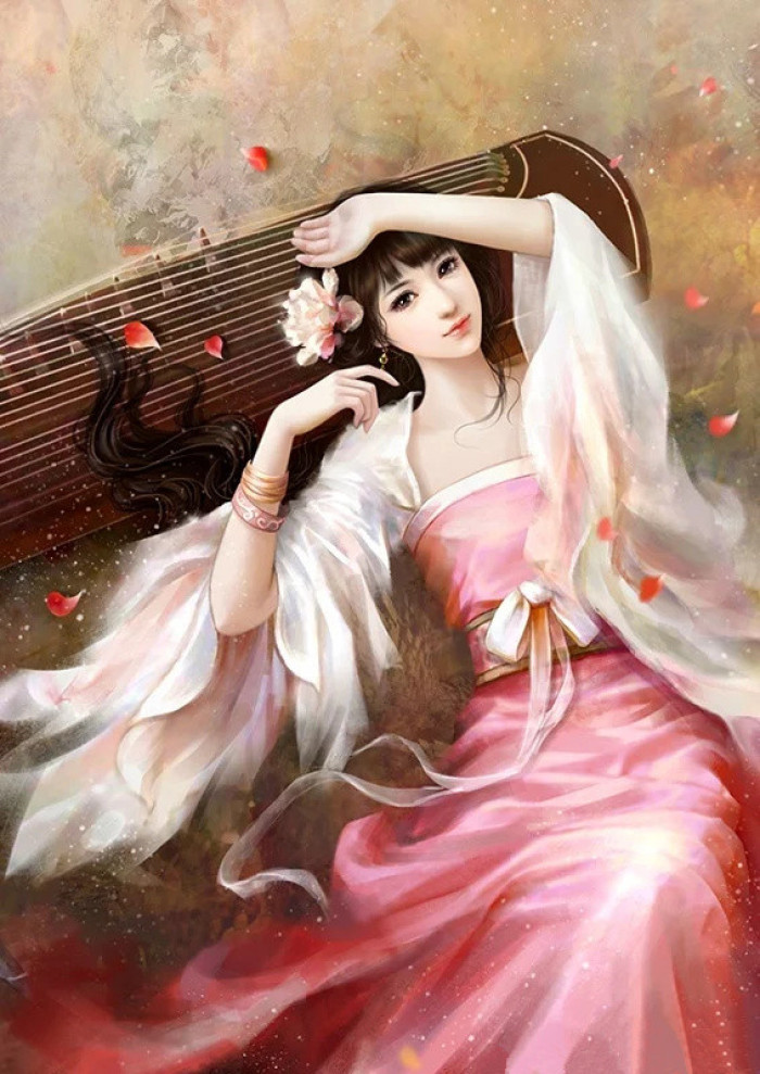 優(yōu)美的古風女子立繪插畫欣賞