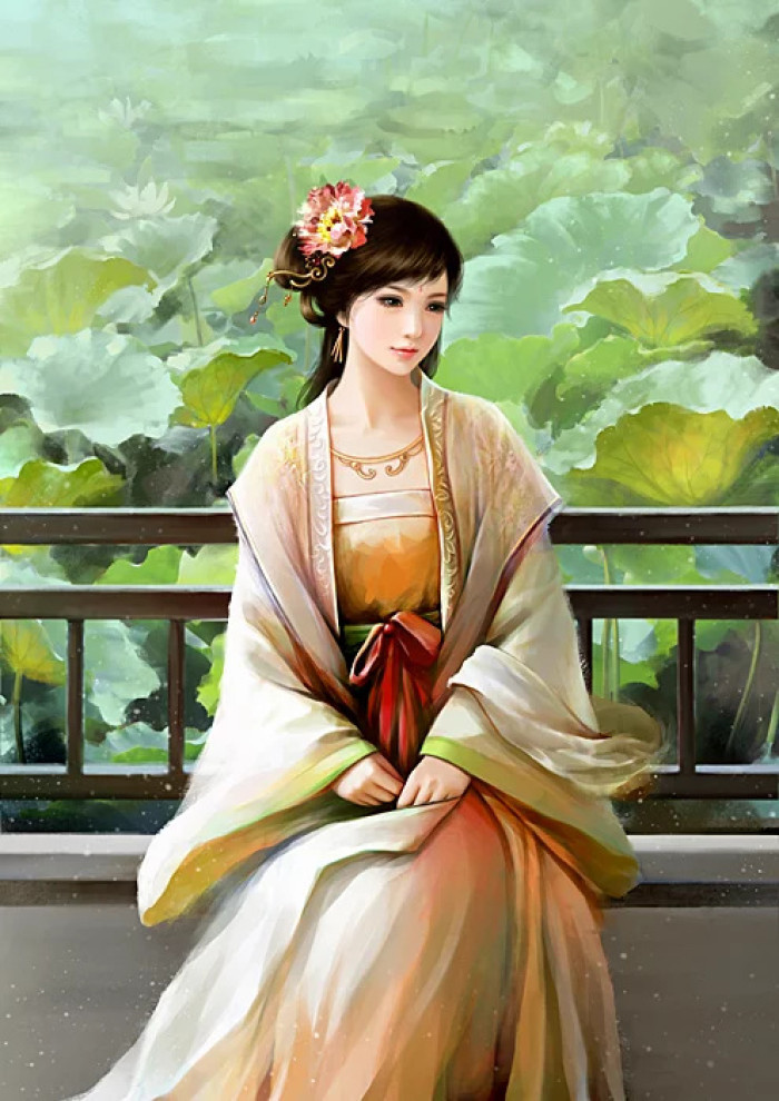 優(yōu)美的古風女子立繪插畫欣賞