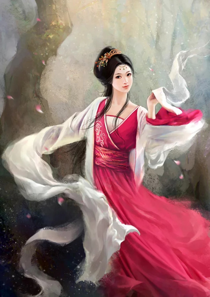 優(yōu)美的古風女子立繪插畫欣賞