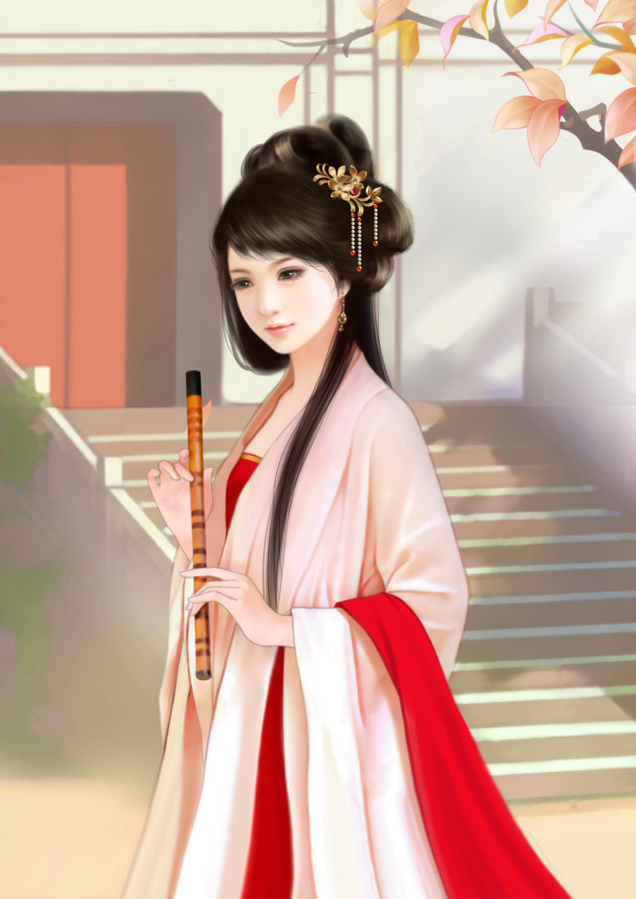 淡雅溫婉的古風美女插畫欣賞