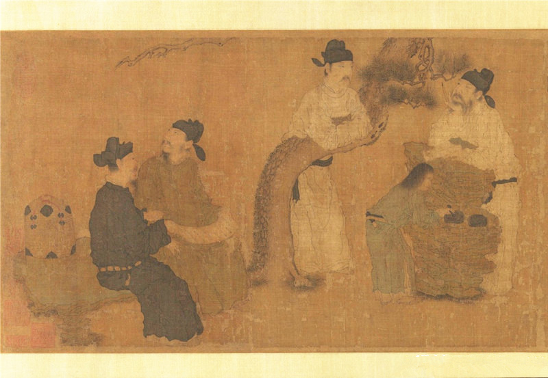  南宋《琉璃堂人物圖》國畫欣賞