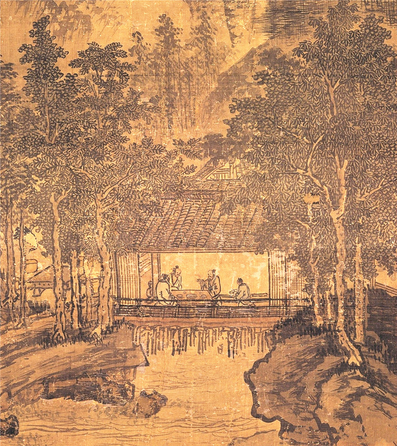 明朝戴進(jìn)國(guó)畫(huà)《畫(huà)山水》欣賞