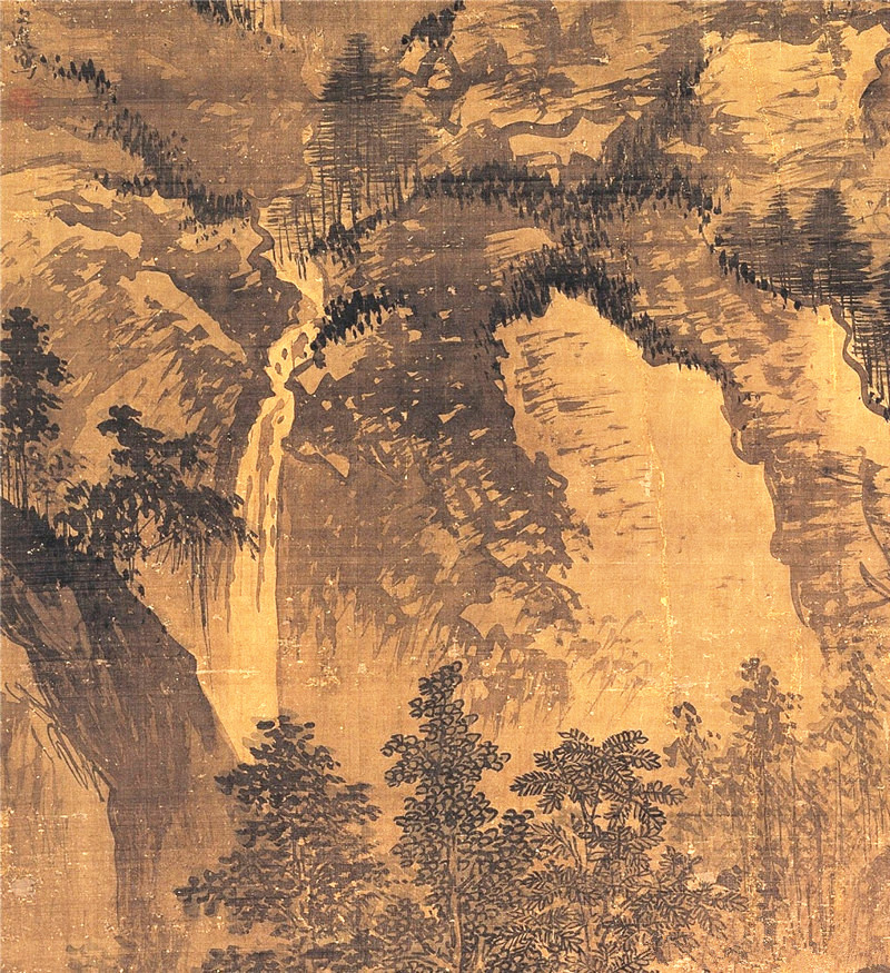 明朝戴進(jìn)國(guó)畫(huà)《畫(huà)山水》欣賞