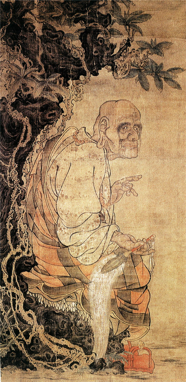 五代畫師貫休《十六羅漢圖》