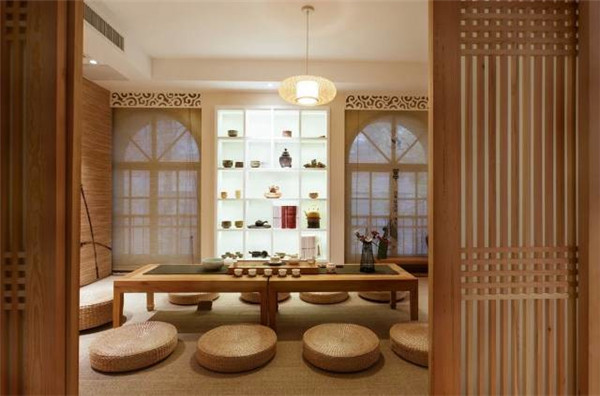 品茶牌佛之常用物，蒲團(tuán)