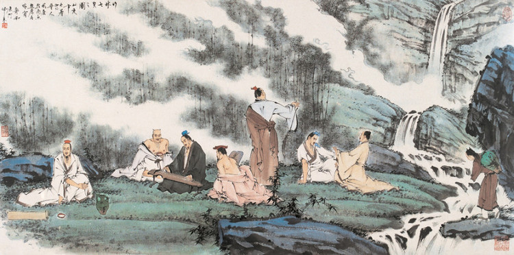 蕭和人物國(guó)畫作品欣賞