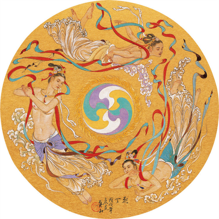 蕭和人物國(guó)畫作品欣賞