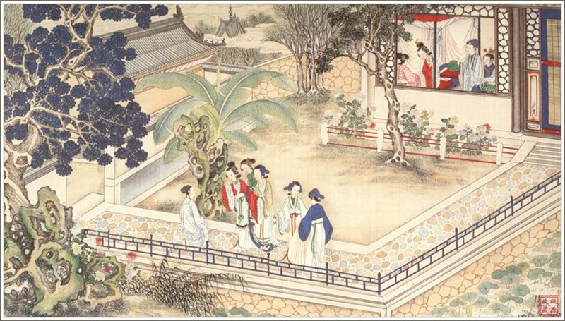 清代畫家孫溫繪畫的全本紅樓夢圖(三)