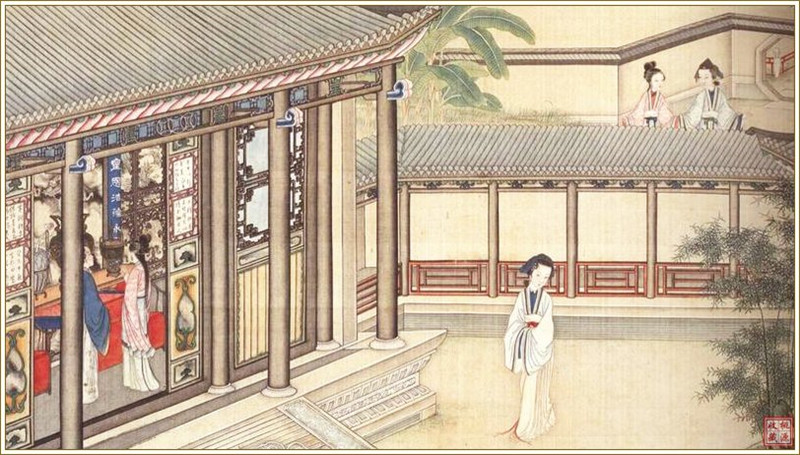 清代畫家孫溫繪畫的全本紅樓夢圖(三)