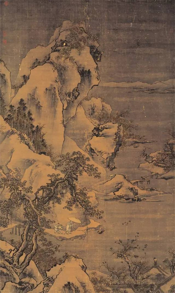 明代古典國畫雪景山水