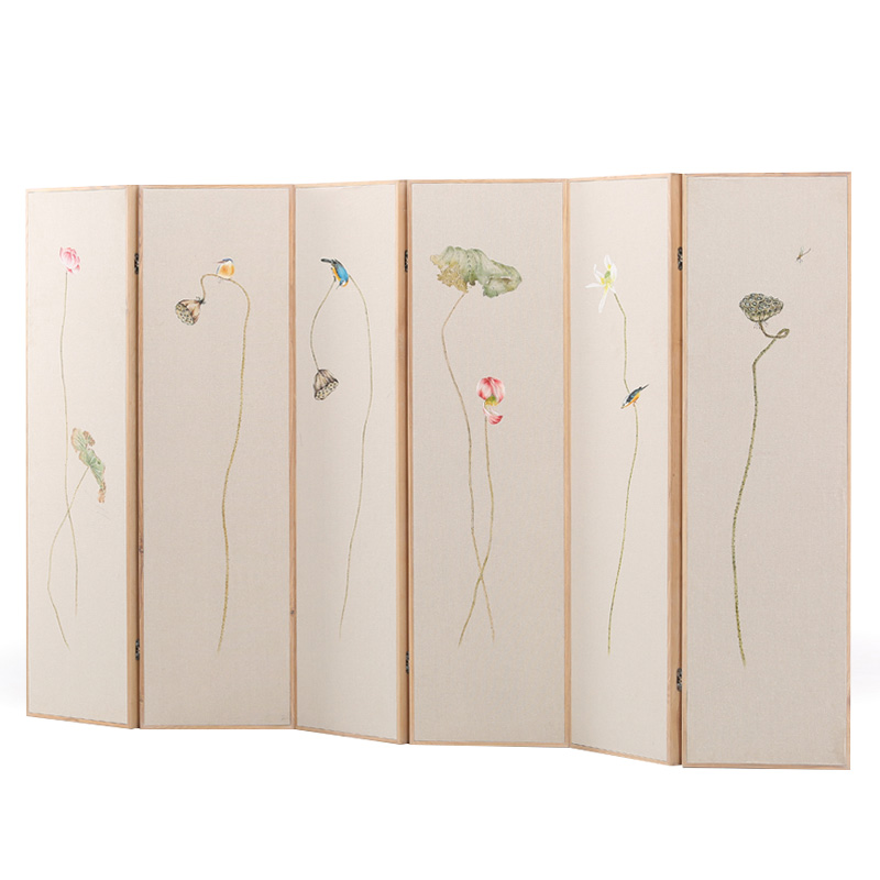 新中式屏風實木現(xiàn)代中式禪意，隔斷折疊屏風