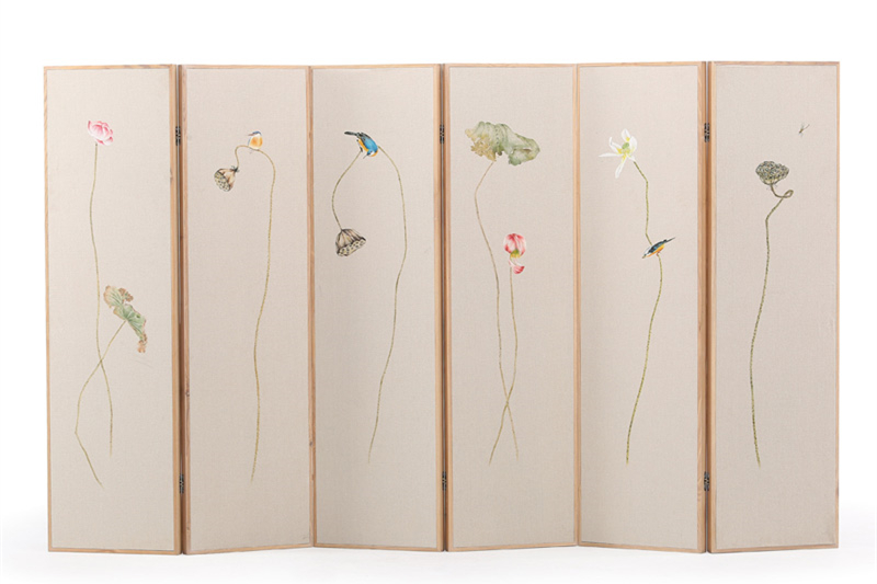 新中式屏風實木現(xiàn)代中式禪意，隔斷折疊屏風