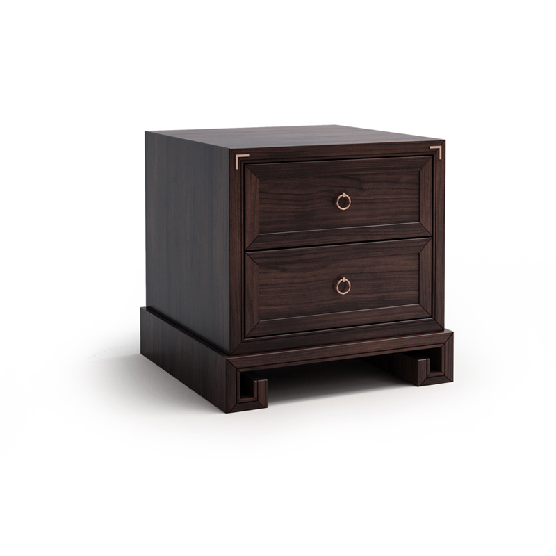 中式實(shí)木雙人床1.8米大床，簡(jiǎn)約現(xiàn)代樣板房家具