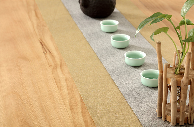 復(fù)古純實木茶桌椅組合，仿古簡約功夫茶臺